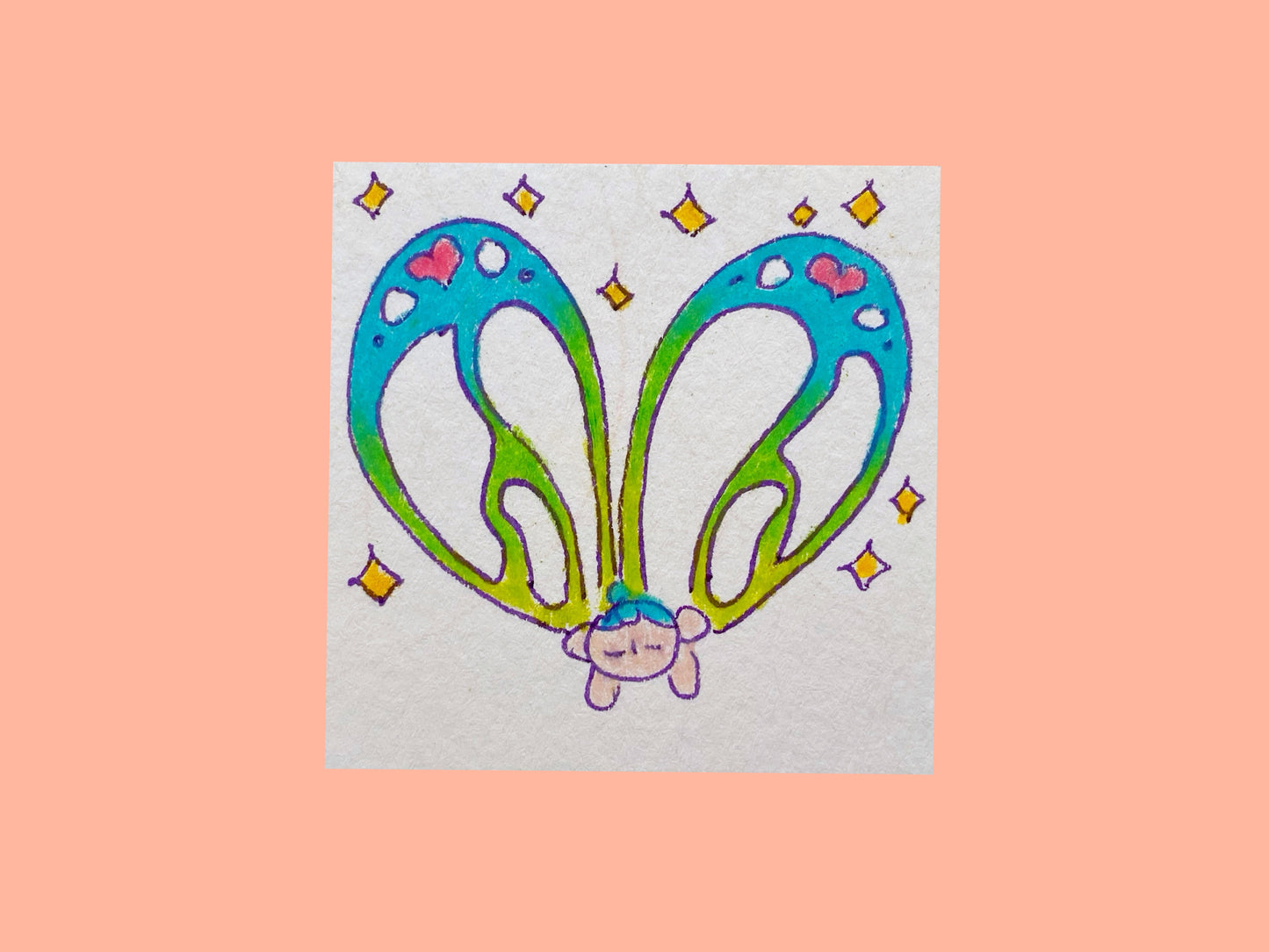 Sky Fairy Original Artwork | Cute Original Artwork | Mini Artwork